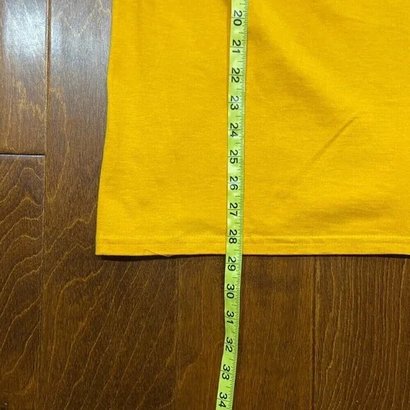 Civil Regime x Champion Embroidered Mustard Yellow T-Shirt Men's Size Large - Picture 8 of 8